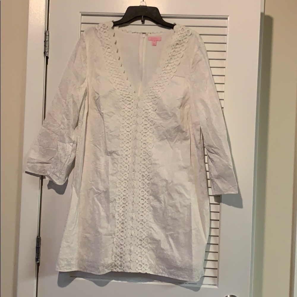 Brooke Tunic Dress in Resort White Lion in the Sun